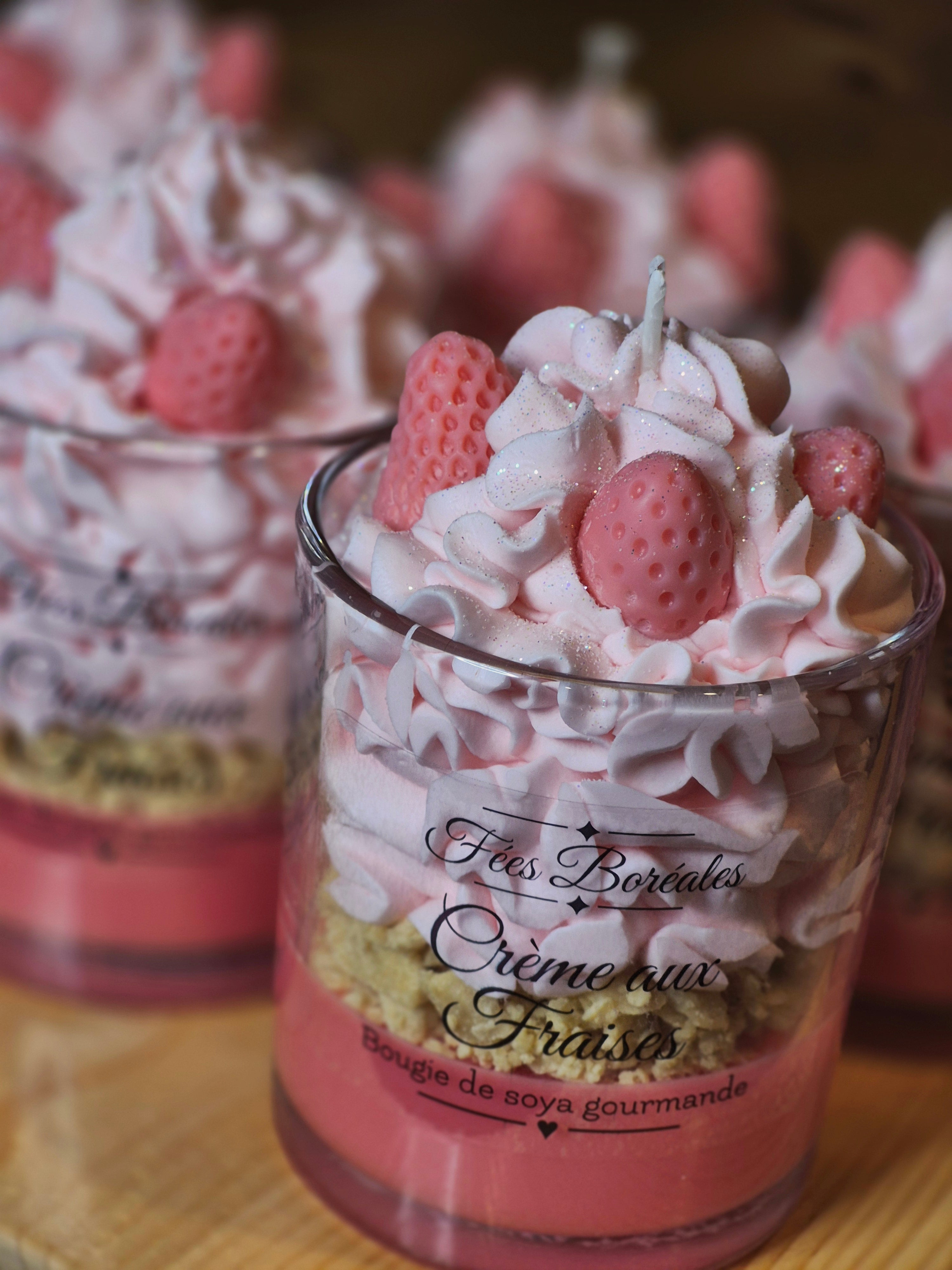 Bougie Chantilly – Crème aux Fraises