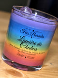 Lumière des Chakas – Bougie de Soya aux 7 Pierres