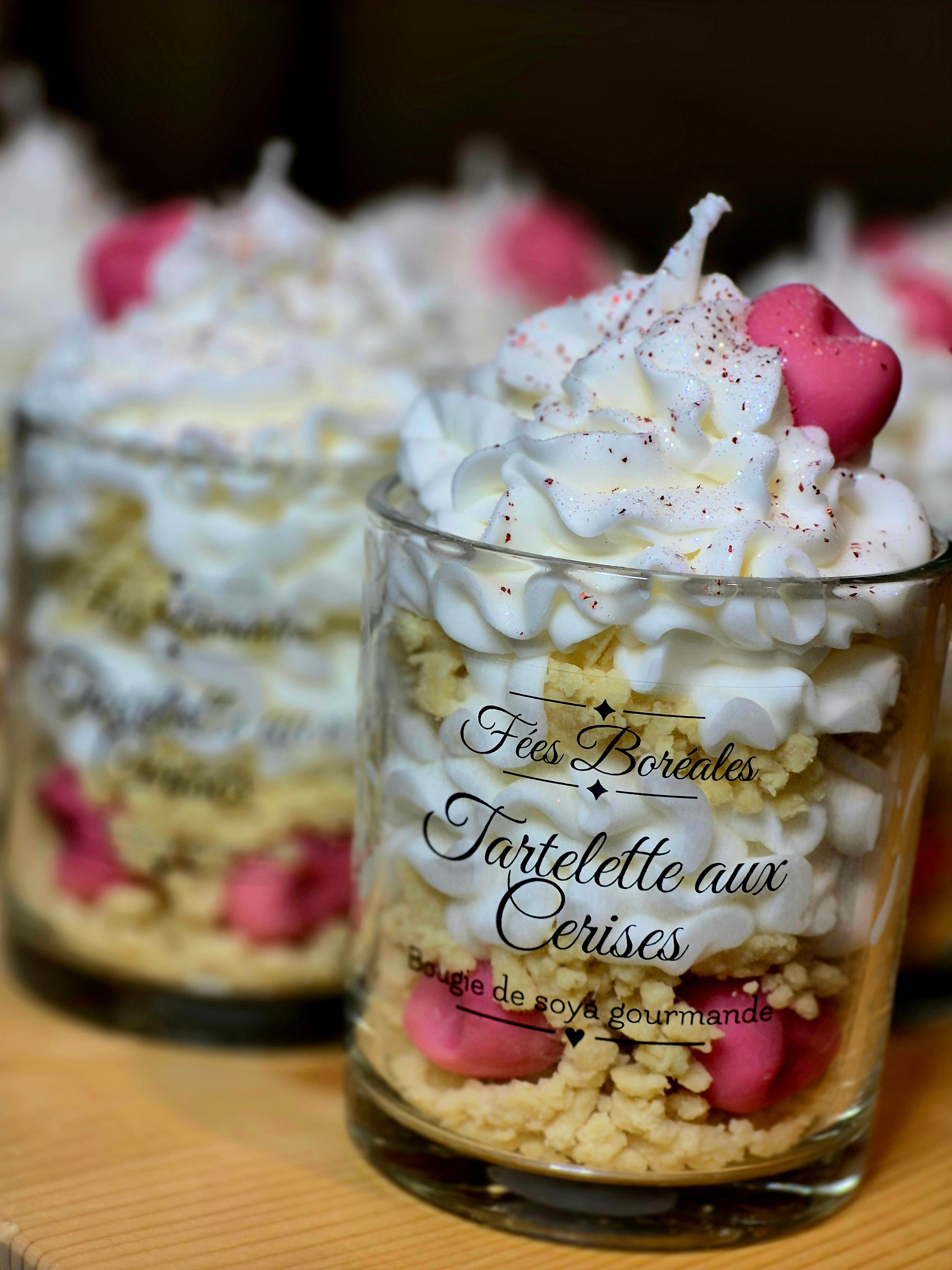 Bougie Chantilly – Tartelette aux Cerises