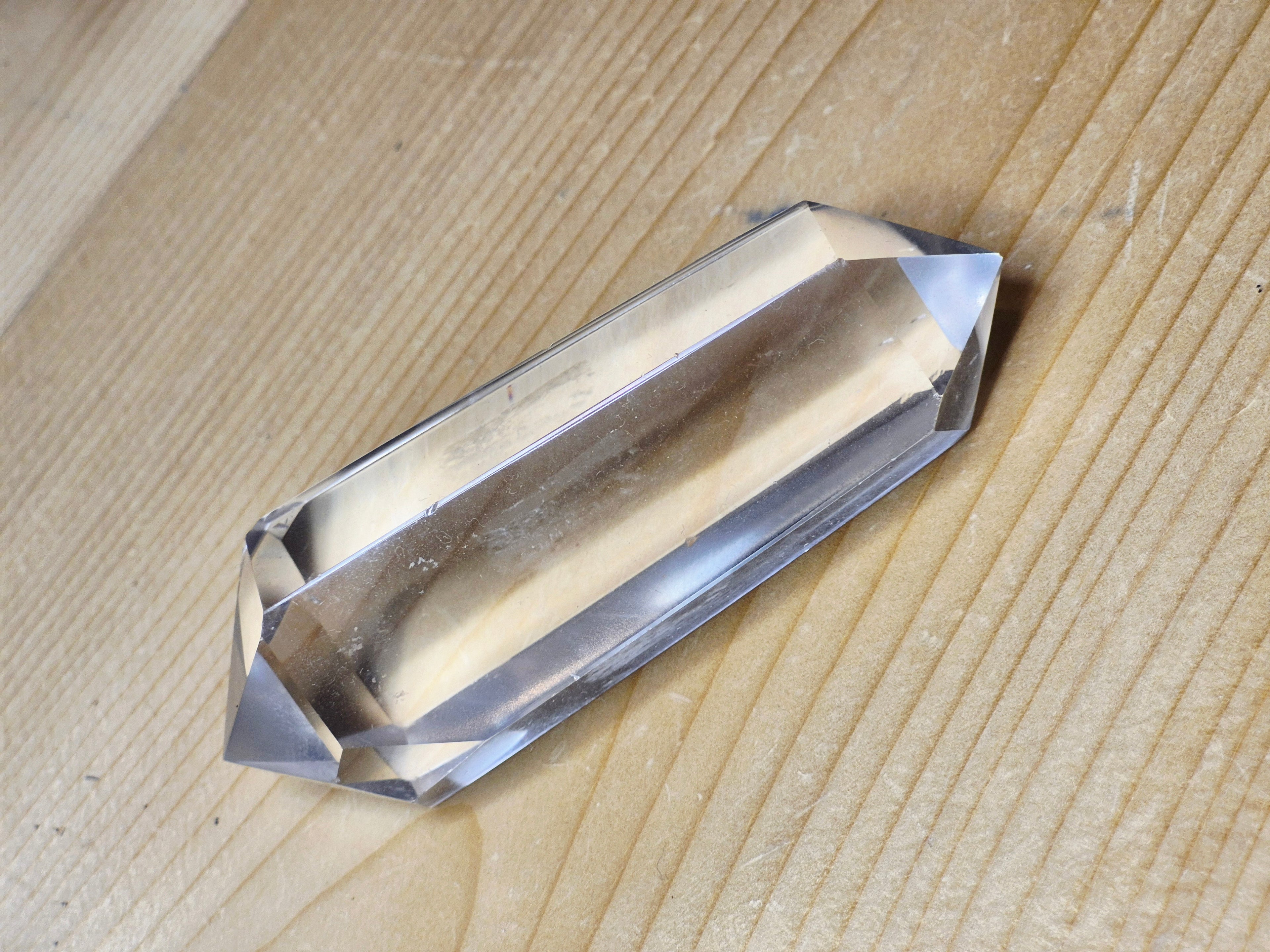 Quartz clair double terminaison