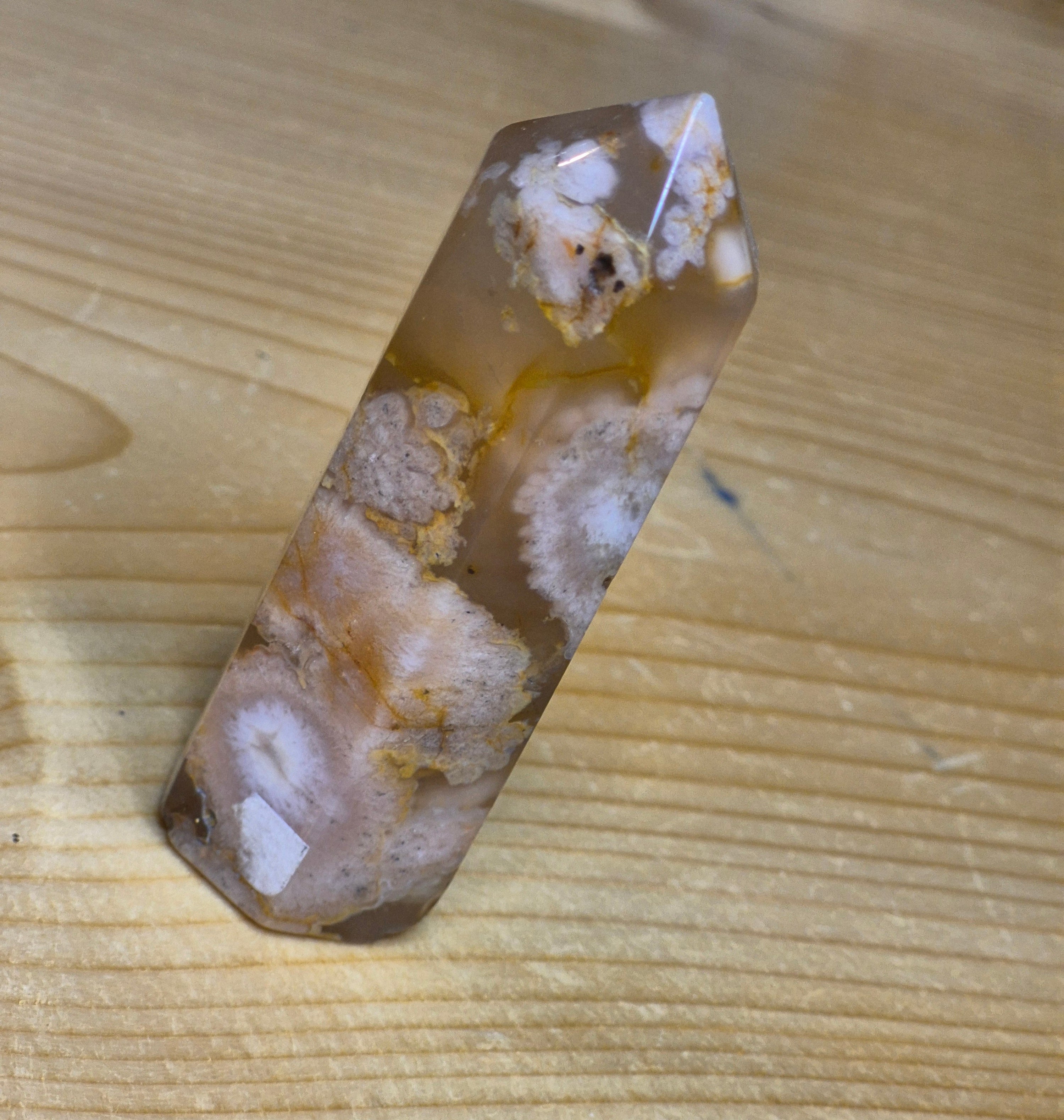 Tour d'agate fleur