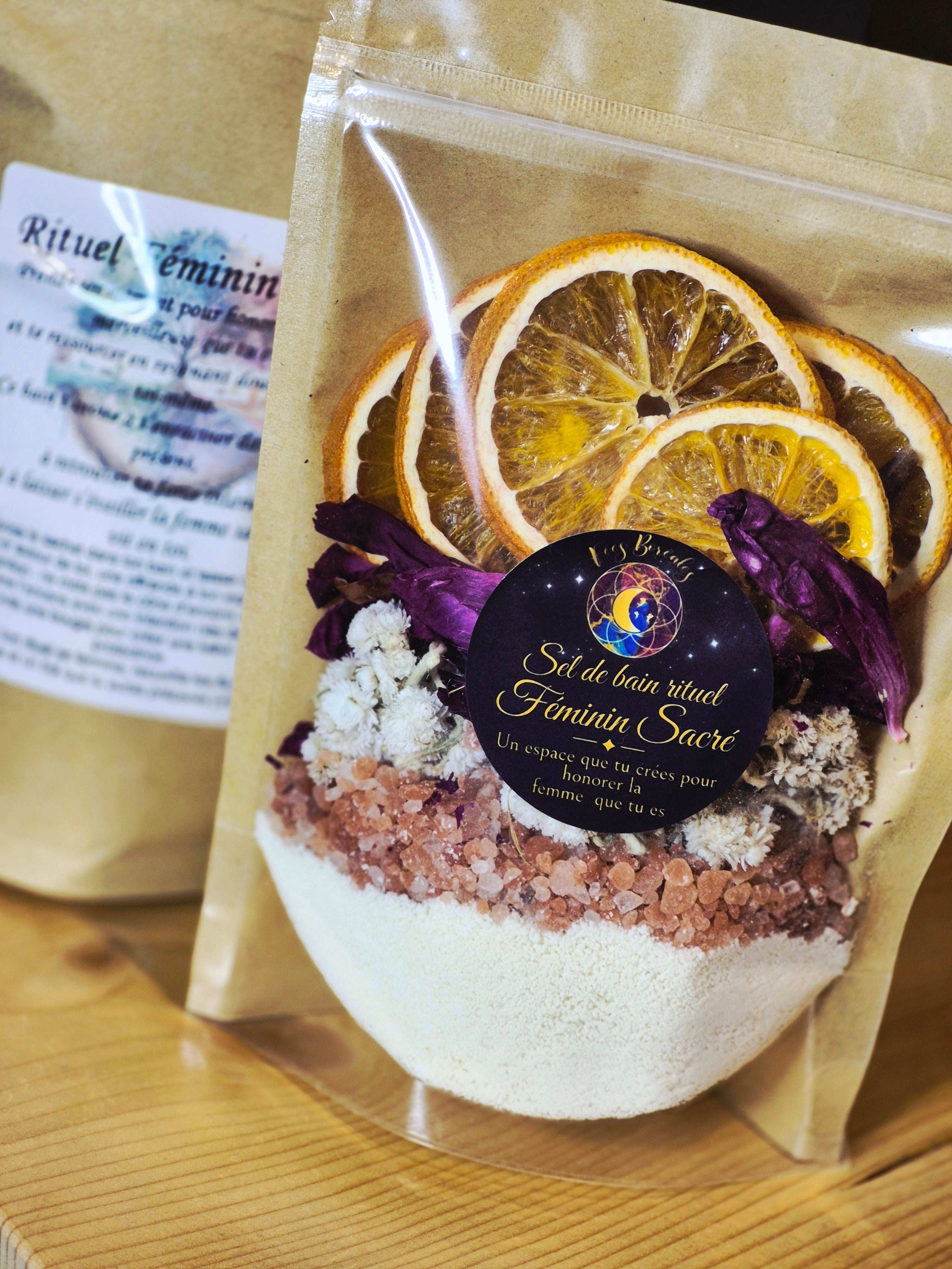 Sel de bain rituel Féminin Sacré – Fées Boréales
