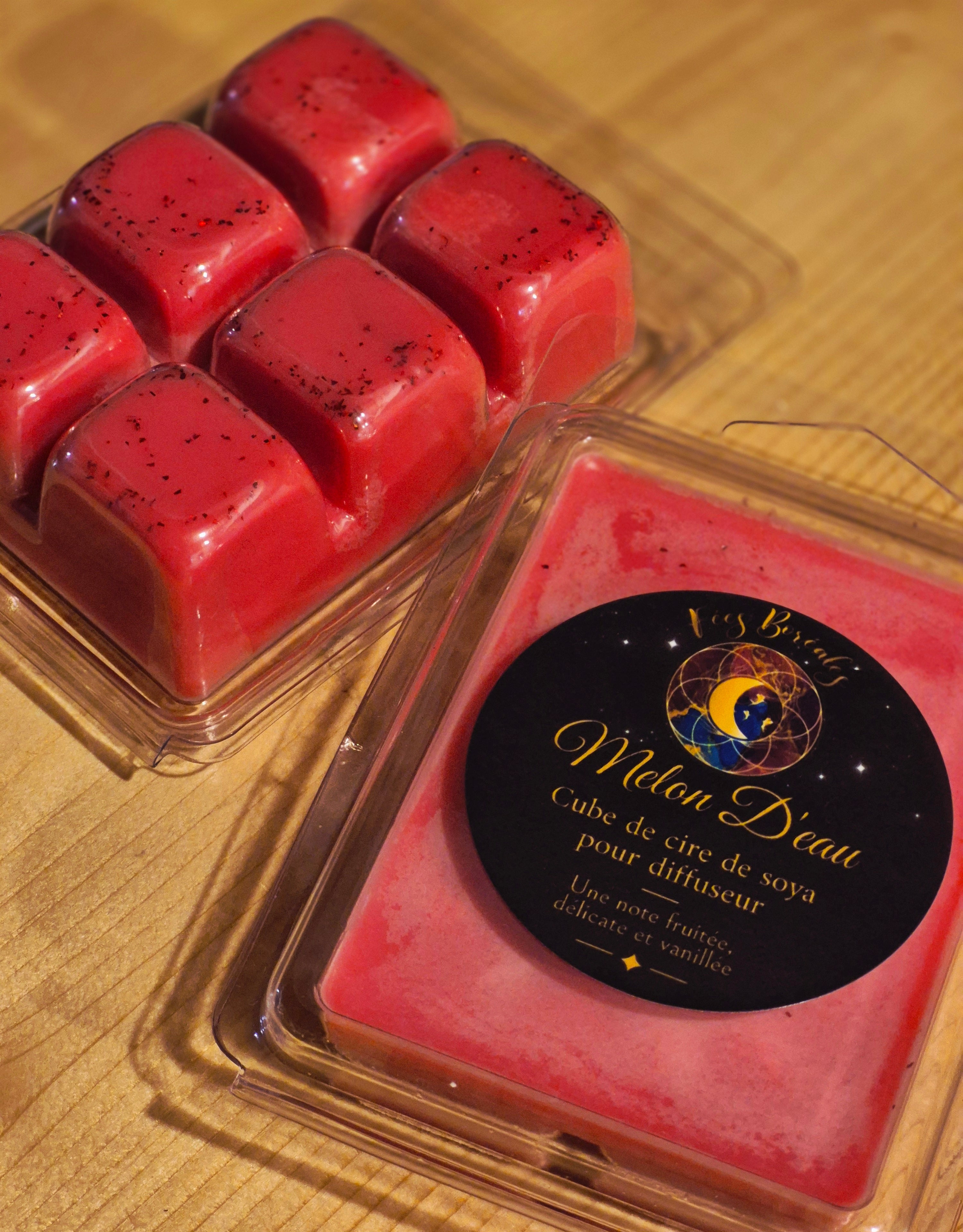 Cubes de cire de soya Melon D'eau pour diffuseur – Fées Boréales