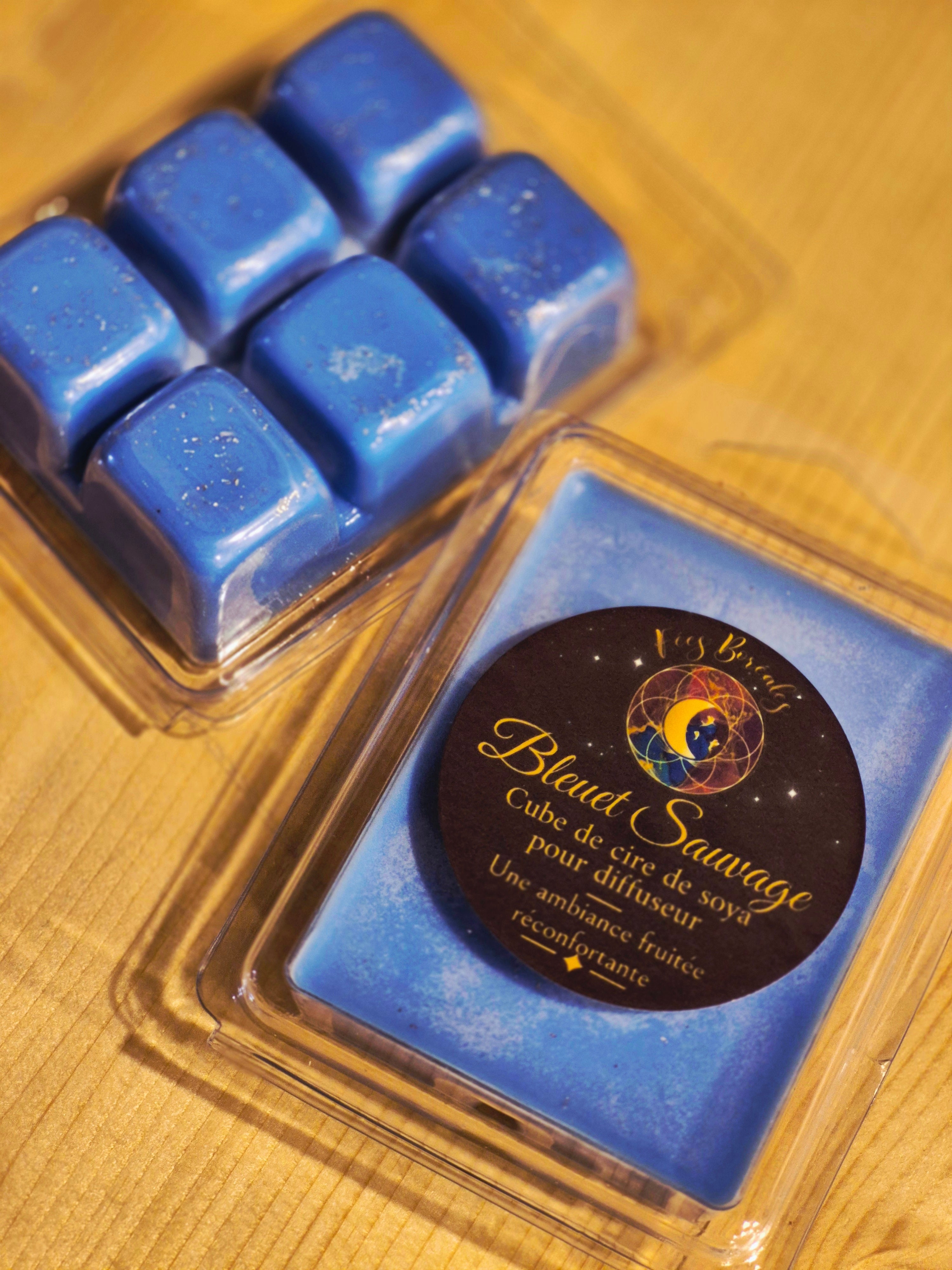 Cubes de cire de soya Bleuet Sauvage pour diffuseur – Fées Boréales