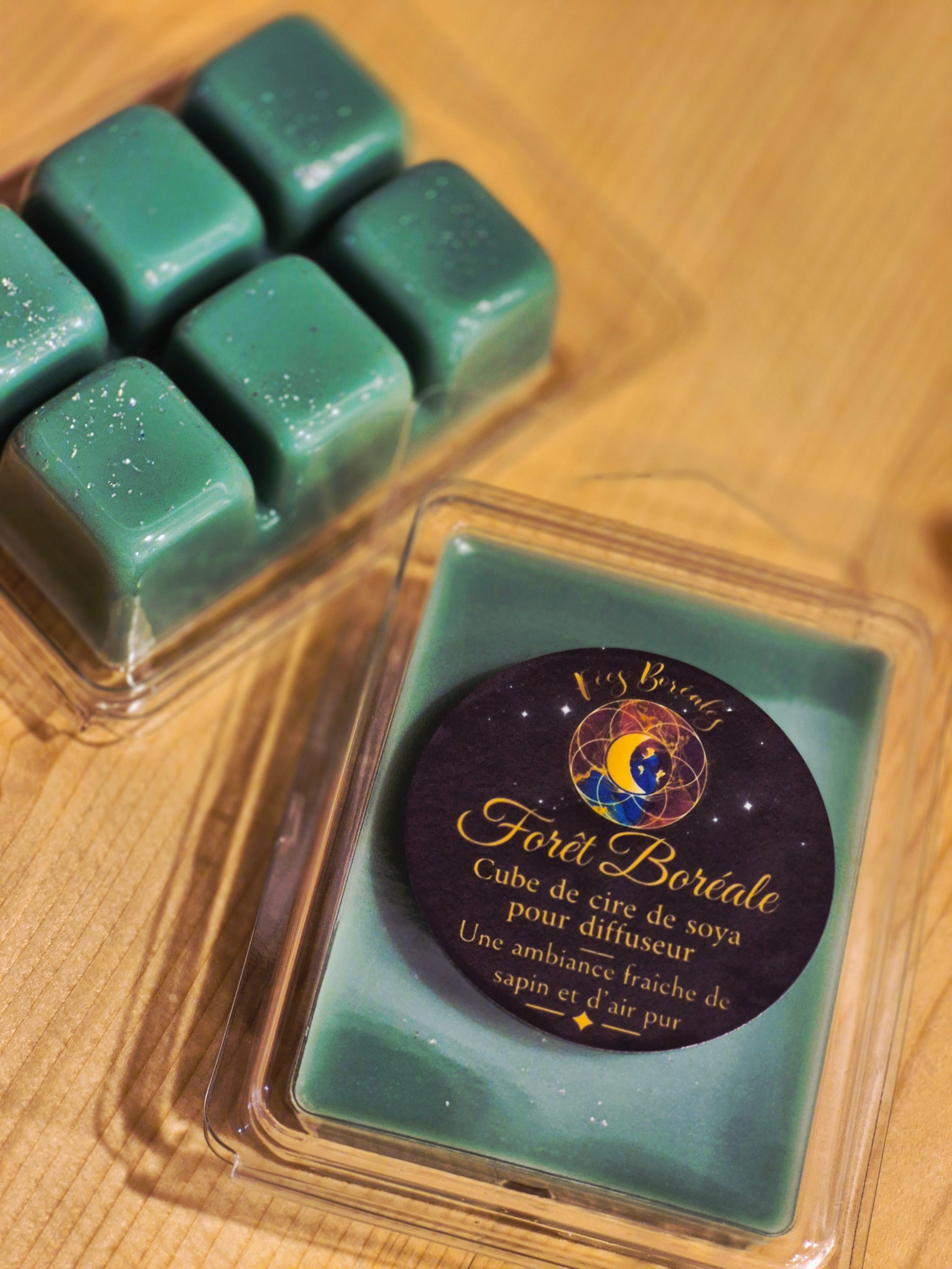 Cubes de cire de soya Forêt Boréale pour diffuseur – Fées Boréales
